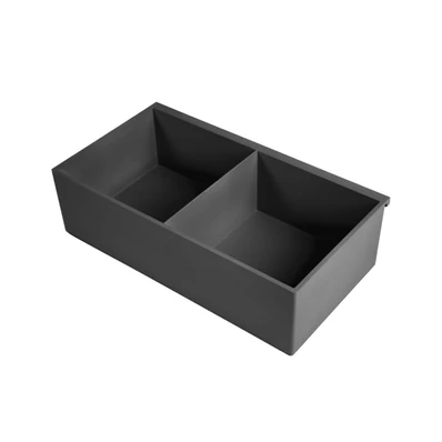 Konyhai fémrács PRATIKA 2 részes tároló 270x75x147mm Fekete-01