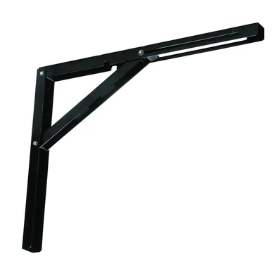 Összecsukható lehajtható konzol 300mm Fekete