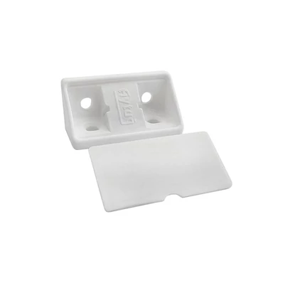 Polcrögzítő műangyag 19x19x42mm Fehér-01