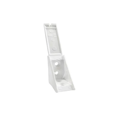 Polcrögzítő műangyag 30x30mm Fehér-01