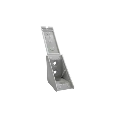 Polcrögzítő műangyag 30x30mm Világos szürke-01