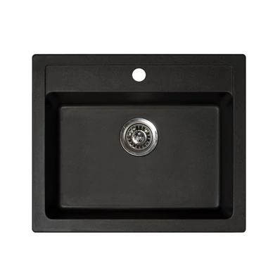Quadro 60 XGranit Fekete mosogató 600x500/195mm 161965-01