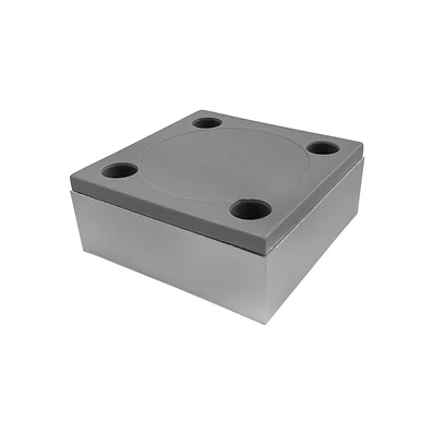 Szekrényláb 65x65x25mm Alumínium-01