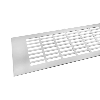 Szellőzőrács 130x1000mm Alumínium elox