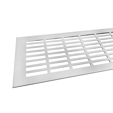 Szellőzőrács 130x500mm Alumínium elox