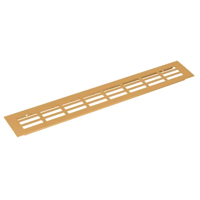 Szellőzőrács 80x400mm Arany eloxált