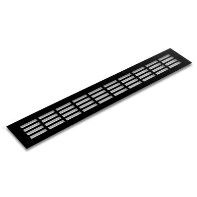 Szellőzőrács 80x600mm Fekete matt