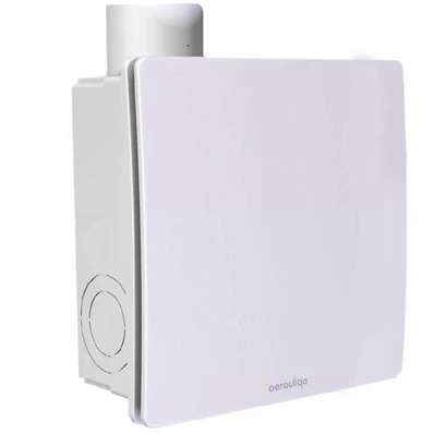 Aerauliqa QXD-80HT ventilátor, magas nyomásértékkel, utószellőztető és páraérzékelő funkcióval, beépített pillangószeleppel, WC csésze elszívásához