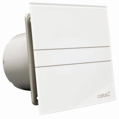 Cata E-100MT ventilátor metakrilát előlappal, utószellőztető funkcióval, fehér - A készlet erejéig rendelhető!