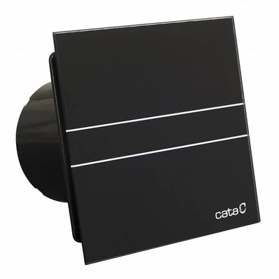 Cata E-120GT BK ventilátor üveg előlappal, utószellőztető funkcióval, fekete
