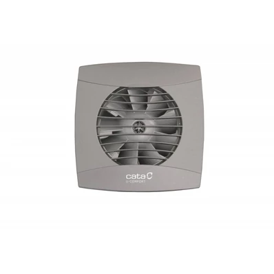 Cata UC-10 Hygro Silver ventilátor utószellőztető és páraérzékelő funkcióval, fordulatszám állítási lehetőséggel, pillangószeleppel, szürke