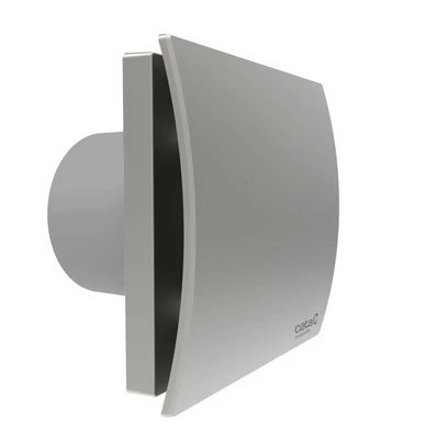 Cata UC-10 Silentis Timer szürke ventilátor utószellőztető funkcióval, dekoratív előlappal, pillangószeleppel