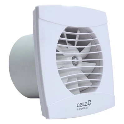 Cata UC-12 Timer fehér ventilátor utószellőztető funkcióval, pillangószeleppel