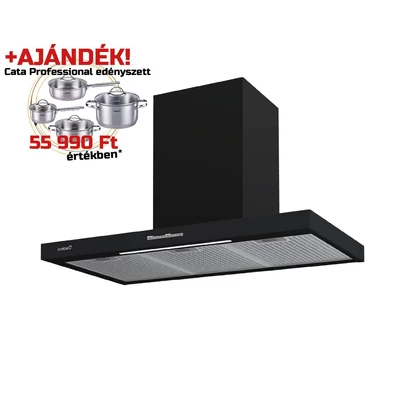 CATA - Páraelszívó SYGMA 9010 BK + CATA PROFESSIONAL edényszett - A készlet erejéig rendelhető!