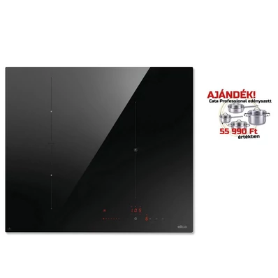 ELICA - Beépíthető indukciós főzőlap RATIO CONNEX 603 PLUS BL + CATA Edényszett PROFESSIONAL - A készlet erejéig rendelhető!