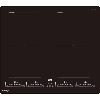 Kluge beépíthető indukciós főzőlap, 60cm, fekete ü., 2 Flexi zóna