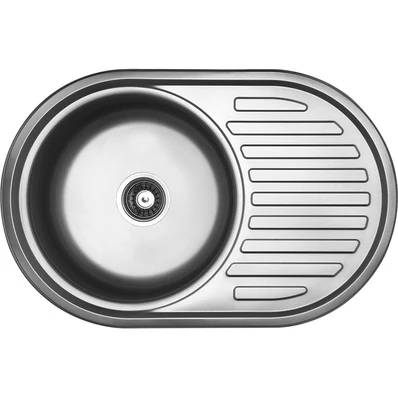 LAVEO FARO egykör csepptálcás mosogató, inox