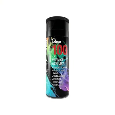 Akril zománcfesték - fémre, műanyagra, fára - 400 ml - matt fekete