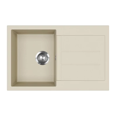 EVIDO CUBO 45 S gránit mosogató, 780 x 500 mm, bézs