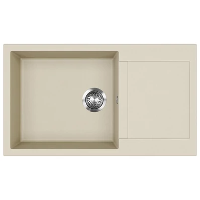 EVIDO CUBO XL 6 S Compact gránit mosogató, 860 x 500 mm, bézs