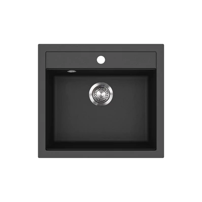 EVIDO Quadro 6 gránit mosogató, 562 x 510 mm, antracit