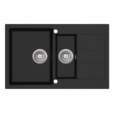 EVIDO Cubo 6S compact gránit mosogató800x500 antracit