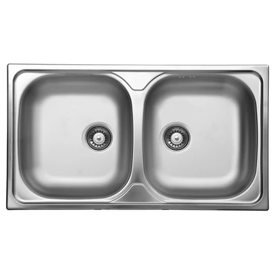 LIVINOX CLASSIC 113 natúr rozsdamentes acél mosogató, 800 x 450 mm 
