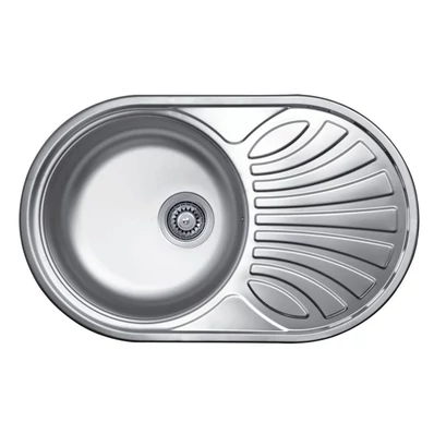 LIVINOX RONDO 159 natúr rozsdamentes acél mosogató, 770 x 480 mm