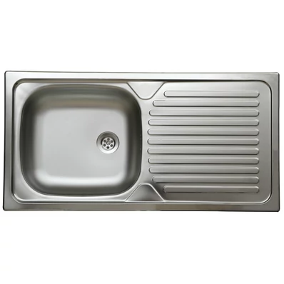 LIVINOX 142 natúr rozsdamentes acél mosogató, 860 x 435 mm
