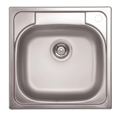 LIVINOX TRITON 309 natúr rozsdamentes acél mosogató, 480 x 480 mm, jobboldali csaplyukkal