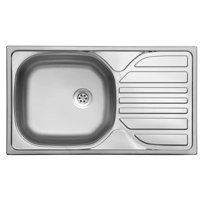 EVIDO BASIC MINI natúr rozsdamentes acél mosogató, 760 x 435 mm