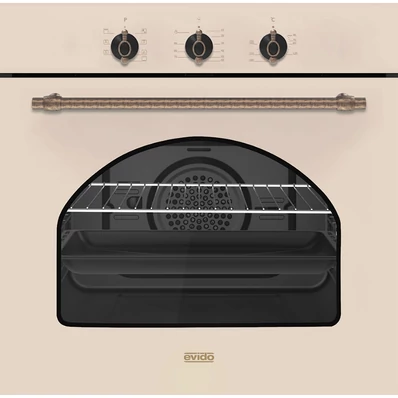 EVIDO RUSTIC-O 60C légkeveréses sütő, grill ,analóg,bézs/bronz