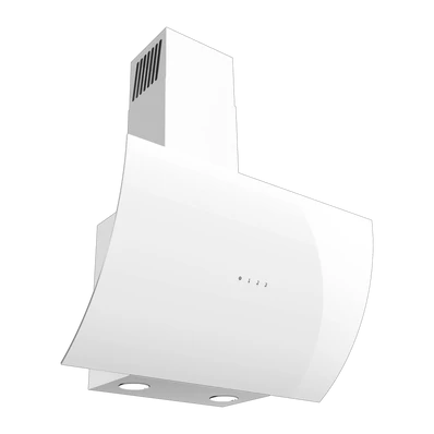 EVIDO CLIFF 60W vertikális páraelszívó,60cm, fehér üveg