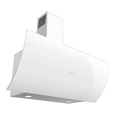 EVIDO CLIFF 90W vertikális páraelszívó,90cm, fehér üveg