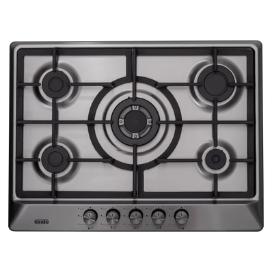 EVIDO VALEO 70X gázfőzőlap,70 cm,WOK,inox