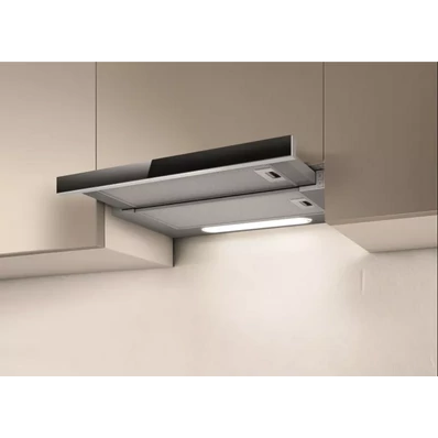 ELICA ELITE 14 LUX GRVT/A/60 teleszkópos páraelszívó, 60 cm, ezüst/fekete üveg front