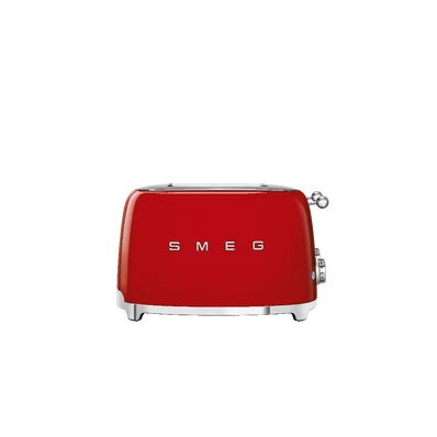 SMEG KENYÉRPIRÍTÓ, retro, 2x2 szeletes, piros