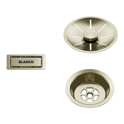 BLANCO InFino szett egy medencés mosogatóhoz, satin gold, lefolyógarnitúrát nem tartalmaz