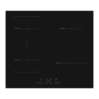 EVIDO VETRO 60BB indukciós főzőlap, 60 cm, multizone, fekete