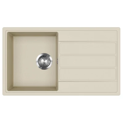 EVIDO EASY 45 S gránit mosogató, 760 x 440 mm, bézs