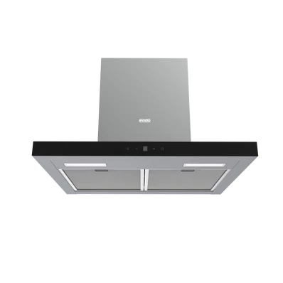 EVIDO LINE 60B T-shape fali páraelszívó, 60 cm, inox/fekete üveg, érintőszenzor