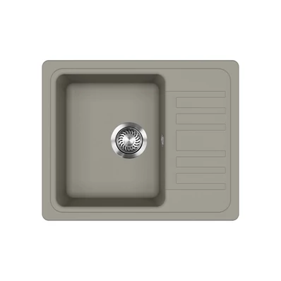 EVIDO Home 45S compact gránit mosogató 575x460 mm platina