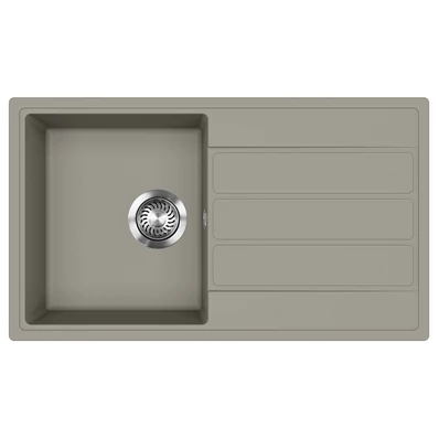 EVIDO EASY 45 S gránit mosogató, 760 x 440 mm, platina