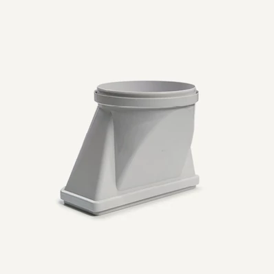 Falmec átalakító csatlakozó/toldó idom, D=150mm / 220x90 mm