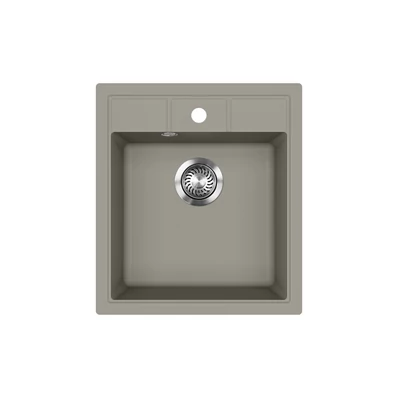 EVIDO EASY 45 gránit mosogató, 460 x 515 mm, platina