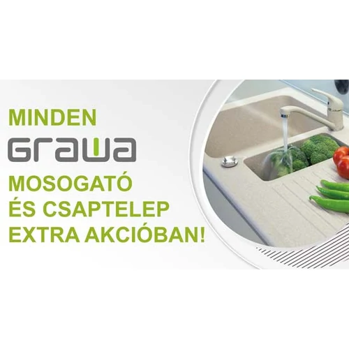 Grawa gránit mosogatók és csaptelepek