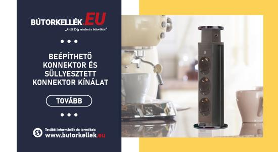 Új rejtett elosztók, beépíthető konnektorok