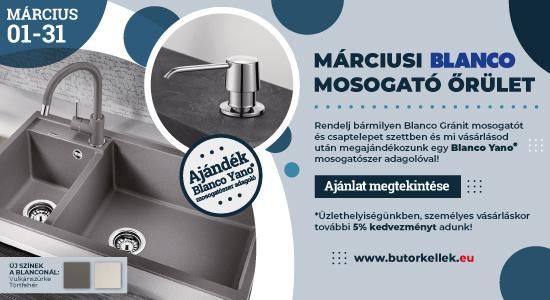 Márciusi blanco mosogató őrület