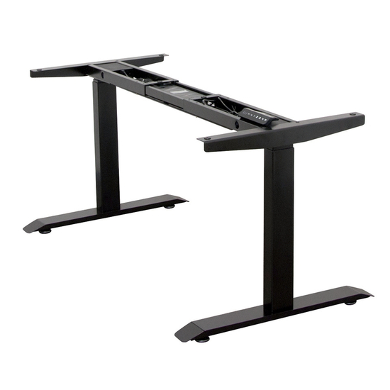 Asztalláb Elektromosan állítható magassággal Fekete Strong