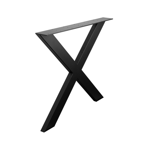 Asztalláb X-alakú 710x780mm Fekete Strong